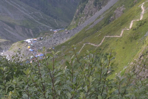 Manimahesh Yatra Lac Manimahesh Est Situé Kilomètres Bharmour Dans Vallée — Photo