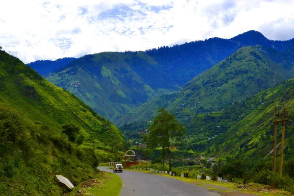 Beautiful Danger Road Πηγαίνοντας Στο Manimahesh Bharmour Chamba Himachal Pradesh — Φωτογραφία Αρχείου