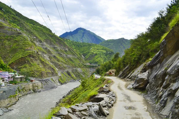 Beautiful Danger Road Manimahesh Bharmour Chamba Himachal Pradesh India — Foto de Stock