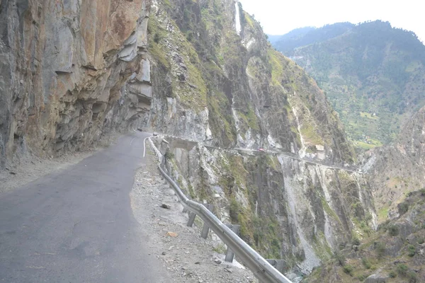 Belle Dangereuse Route Allant Manimahesh Bharmour Chamba Himachal Pradesh Inde — Photo