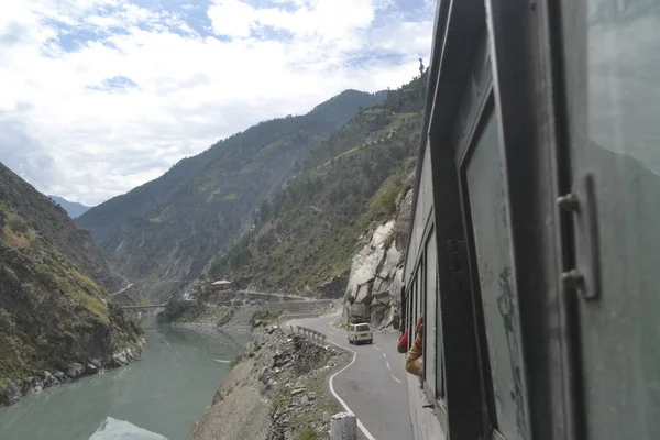 Belle Dangereuse Route Allant Manimahesh Bharmour Chamba Himachal Pradesh Inde — Photo