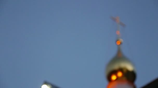 Купол православної церкви — стокове відео
