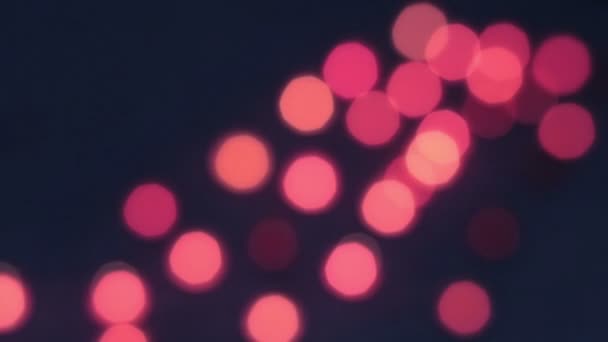 Mooi rood licht rode bokeh — Stockvideo