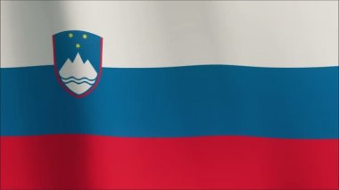 Sloven bayrak Rüzgar. bir serinin parçası.