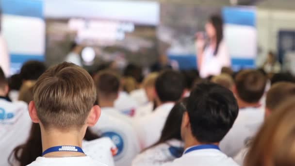 Obchodní seminář konference setkání fóra — Stock video