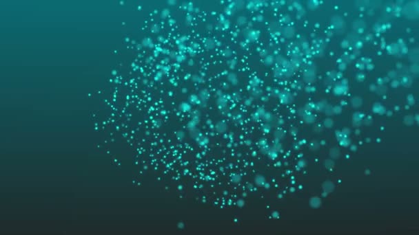 Абстрактний безшовний фон з частинками — стокове відео