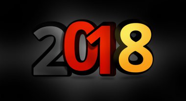 Almanya Alman 2018 kalın 3d resimde siyah