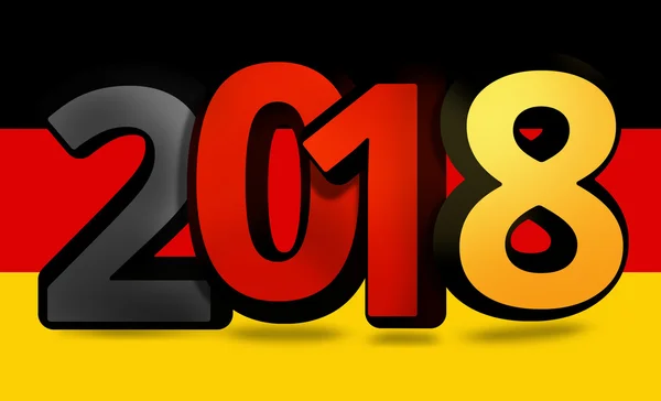 Almanya Alman 2018 kalın yazı tipi 3d çizim