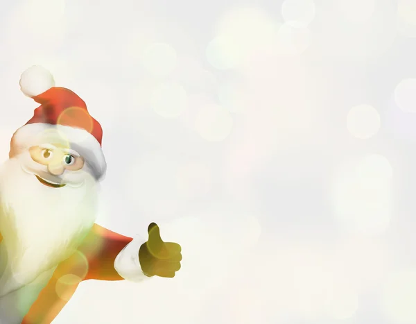 Karácsonyi Santa Claus Thumbs Ünnepi — Stock Fotó