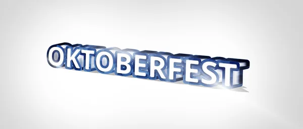 Oktoberfest Bavorsko modré 3d vykreslení — Stock fotografie