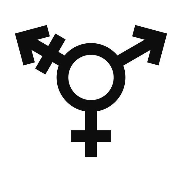 Icona Del Simbolo Del Movimento Transessuale Illustrazione Vettoriale Stile Piatto — Vettoriale Stock