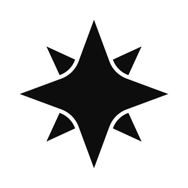 Illustration Icône Vectorielle Étoile Polaire Pôle Nord Symbole Eps10 Pour — Image vectorielle