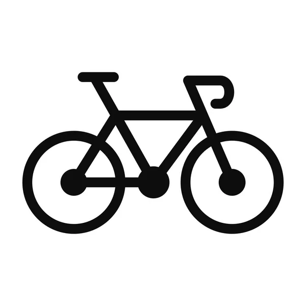 Icono Línea Bicicleta Aislado Sobre Fondo Blanco Ilustración Editable Vectorial — Archivo Imágenes Vectoriales