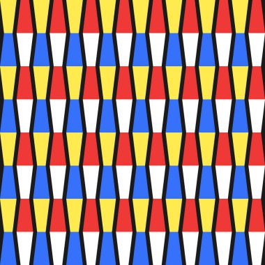 Soyut arka plan vektörsüz desen. Renkli zikzak çizgileri süslemesi. Modern grafik tasarım çizgileri duvar kağıdı arkaplanı. Dijital kağıt, tekstil baskısı, web tasarımı