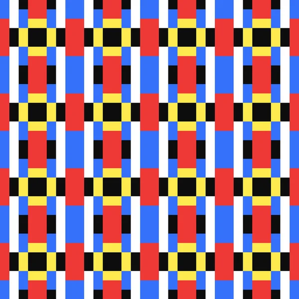 Abstraktní Pozadí Vektor Hladký Vzor Primární Barvy Polygonů Ornament Moderní — Stockový vektor