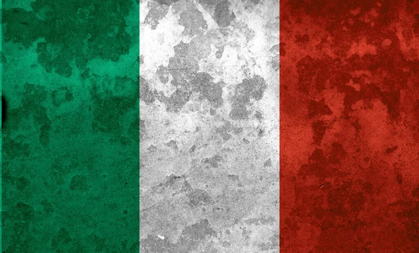 Sfondo Bandiera Italiana Grunge Illustrazione Dettagliata Della Bandiera Italiana Alta — Foto Stock