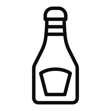 Ketchup vector icon isolated on white background - Tomato ketchup flat style EPS10 illustration 