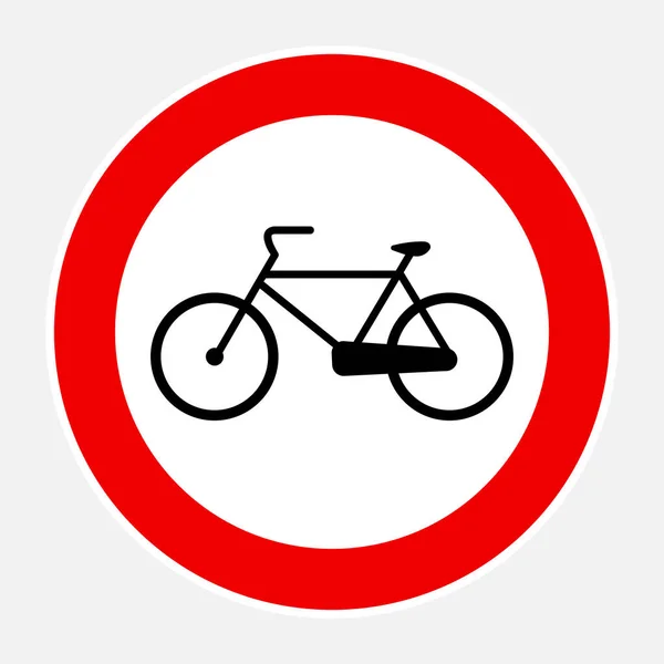 Bicycle Access Forbidden Road Sign High Quality Editable Vector Signage — Archivo Imágenes Vectoriales