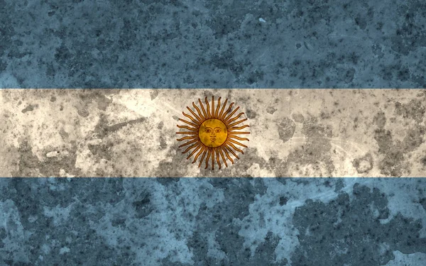 Bandeira Argentina Grunge Fundo Fundo Ilustração Detalhada Bandeira Argentina Alta — Fotografia de Stock