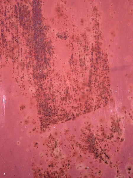 Rood Staal Textuur Achtergrond Met Verouderde Oppervlakte Onvolkomenheden — Stockfoto