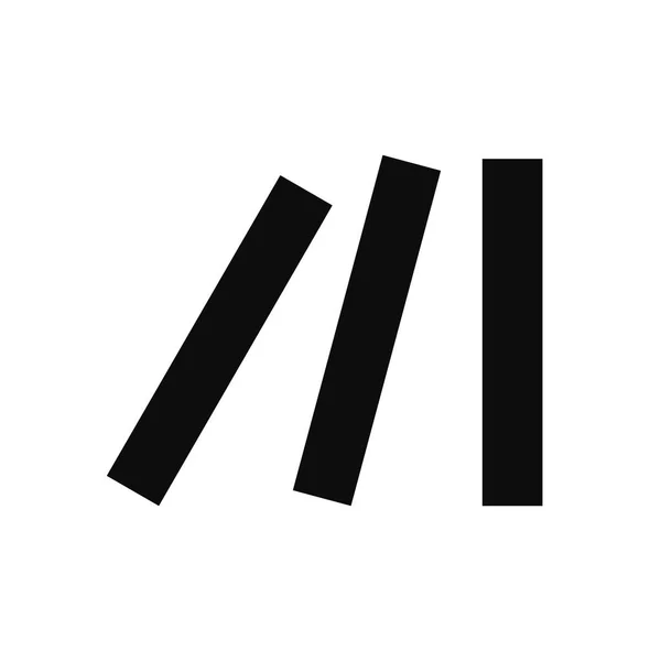 Icône Concept Cause Effet Dominos Tombants Illustration Vectorielle Clip Art — Image vectorielle