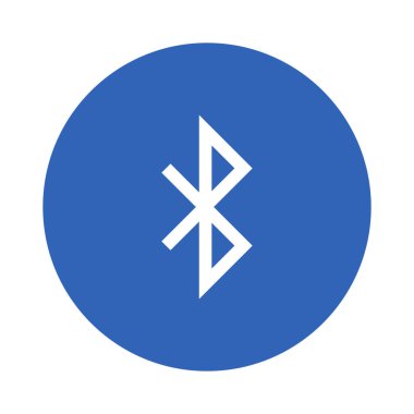 Bluetooth simgesi. Vektör düz biçim düzenlenebilir simge illüstrasyonu
