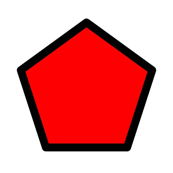 二次元五角形ベクトル図 — ストックベクタ