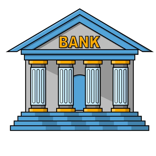 Diseño de ilustración del edificio del banco — Vector de stock