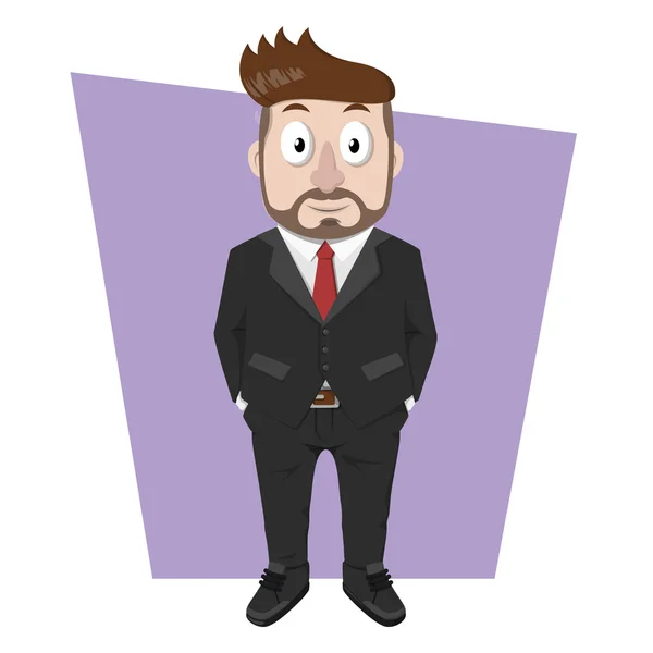 Gran jefe hombre de negocios — Vector de stock