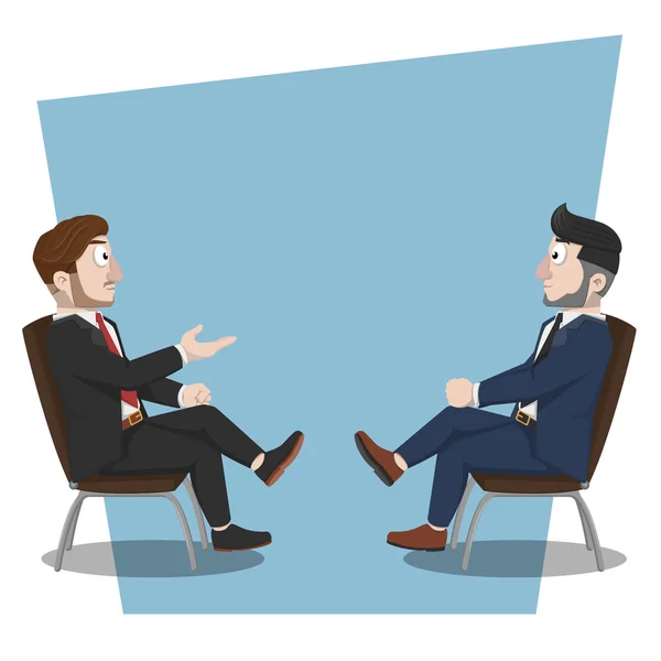 Business man discussion — Stock Vector