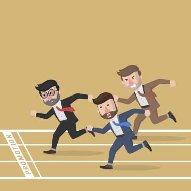 İş adamı maraton rekabet