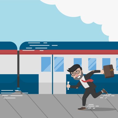 İş adamı treni kaçırdın