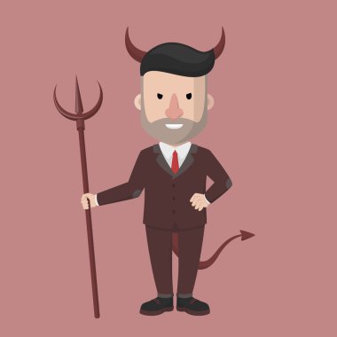 İş adam şeytan stili