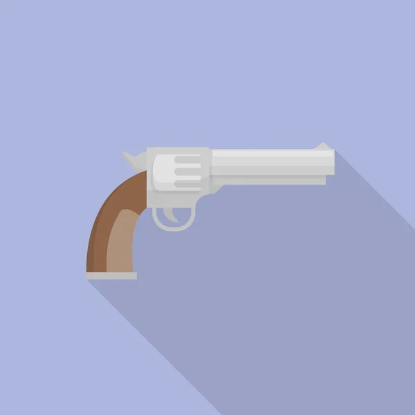 Ilustración pistola revólver — Vector de stock