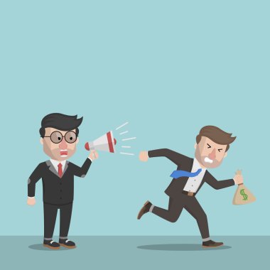 İş adamı parayla kaçtı