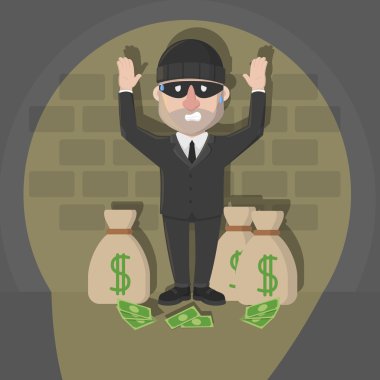 çuval para ile yakalanan hırsız işadamı