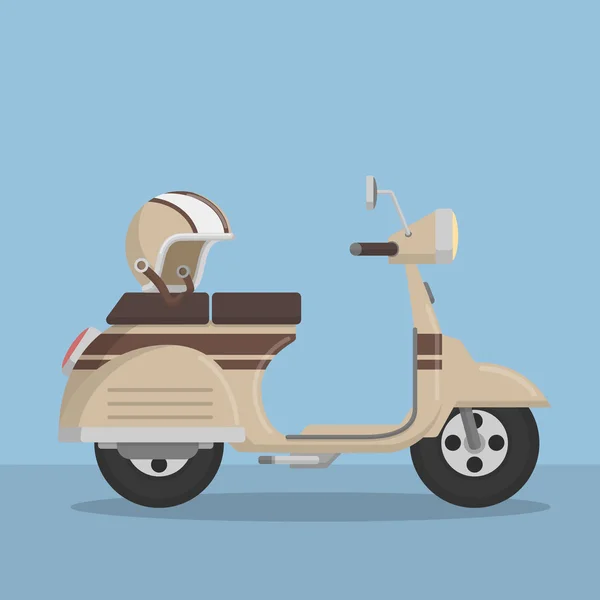 Clássica ilustração scooter — Vetor de Stock