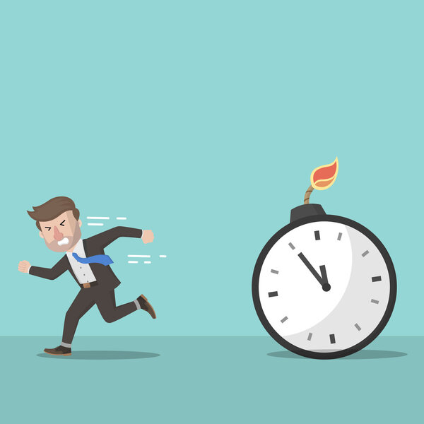 Деловой человек сбежал от бомбы
