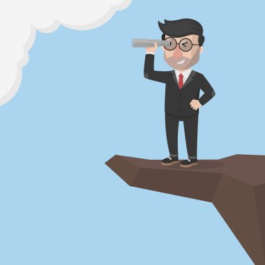 İş adamı kenarından fırsat arıyorsunuz