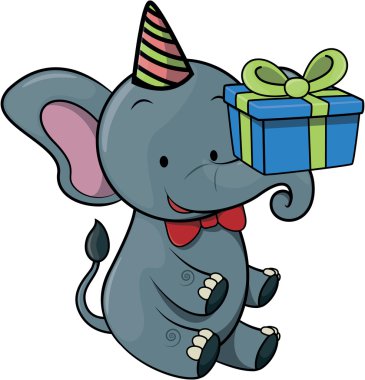 doğum günü partisi kostüm kullanarak fil 