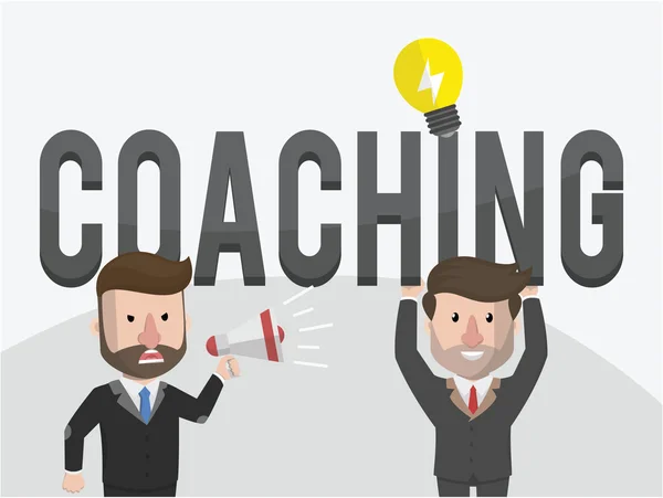 O coaching está oferecendo inovação aos empreendedores —  Vetores de Stock