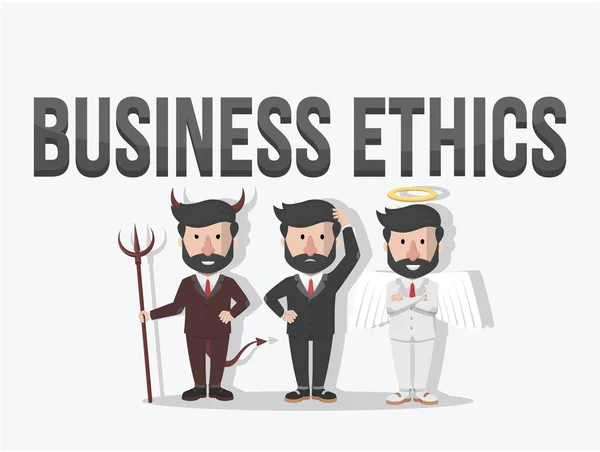 Дизайн иллюстраций деловой этики — стоковый вектор