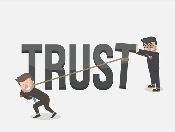 A bizalom egy üzletember — Stock Vector