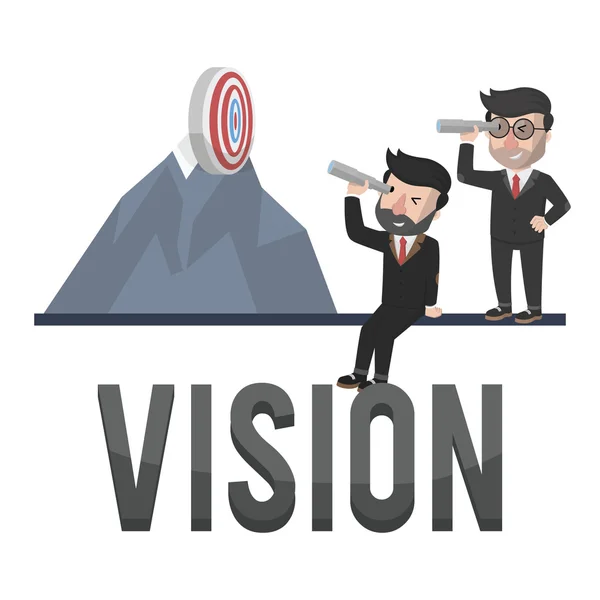 Vision företagare illustration design — Stock vektor