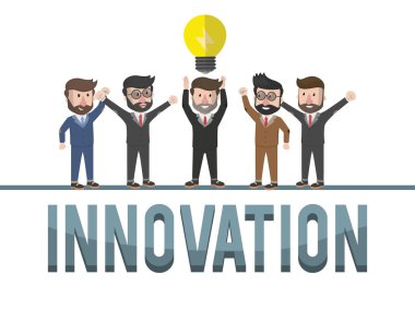 Yenilik iş kavramı illüstrasyon