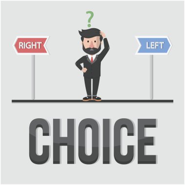 Seçim iş kavramı illüstrasyon