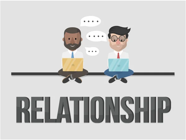 Ilustração do conceito de negócio de relacionamento — Vetor de Stock