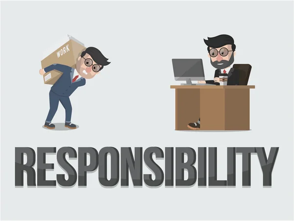 Responsabilité illustration de concept d'entreprise — Image vectorielle