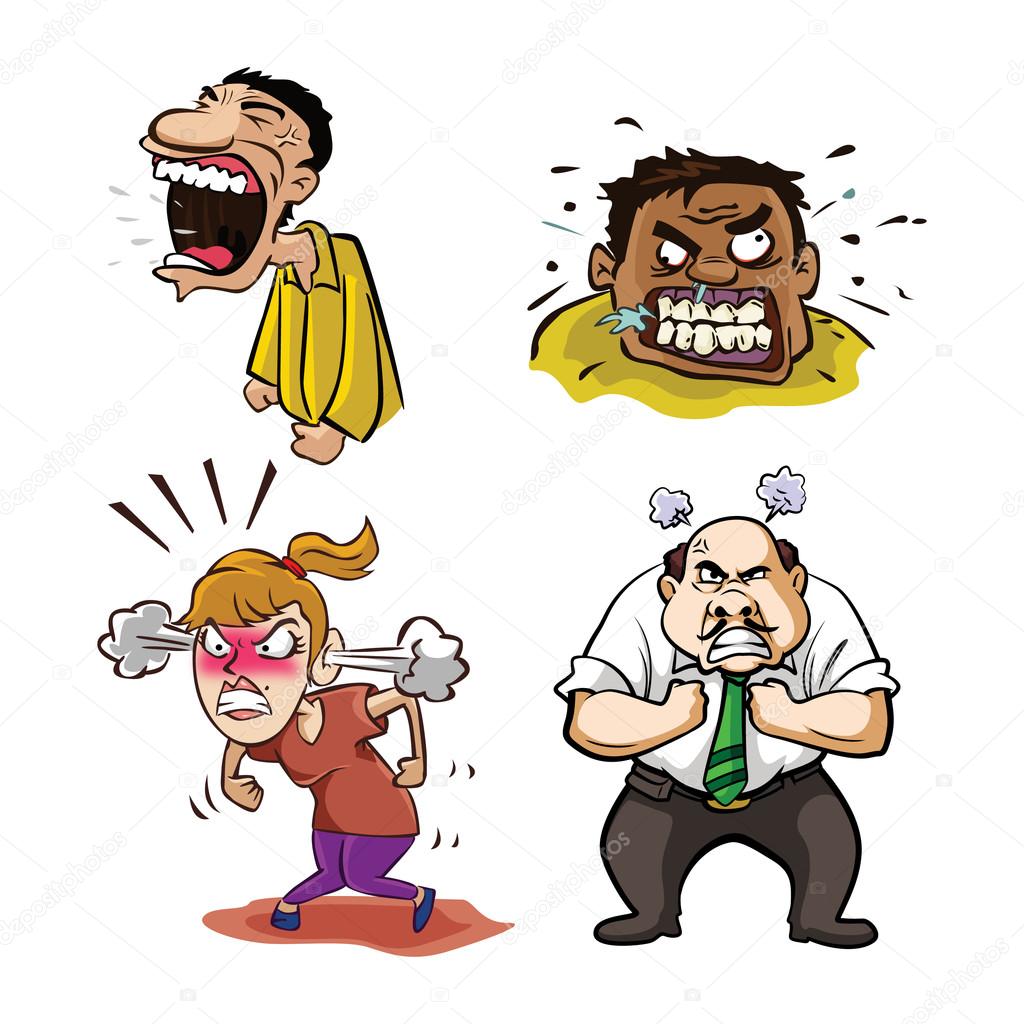 Angry people illustration design collection Stock Vector Image by  ©indomercy2012 #118039762