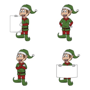 Elf işareti illüstrasyon tasarım koleksiyonu